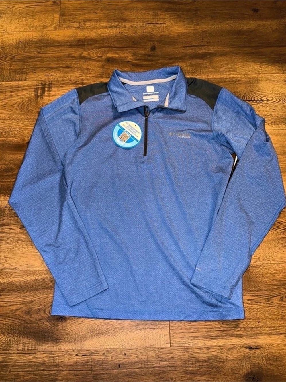 Columbia Titanium Omni-Wick quarter-zip pullover Blue Quarter-Zip Size Medium